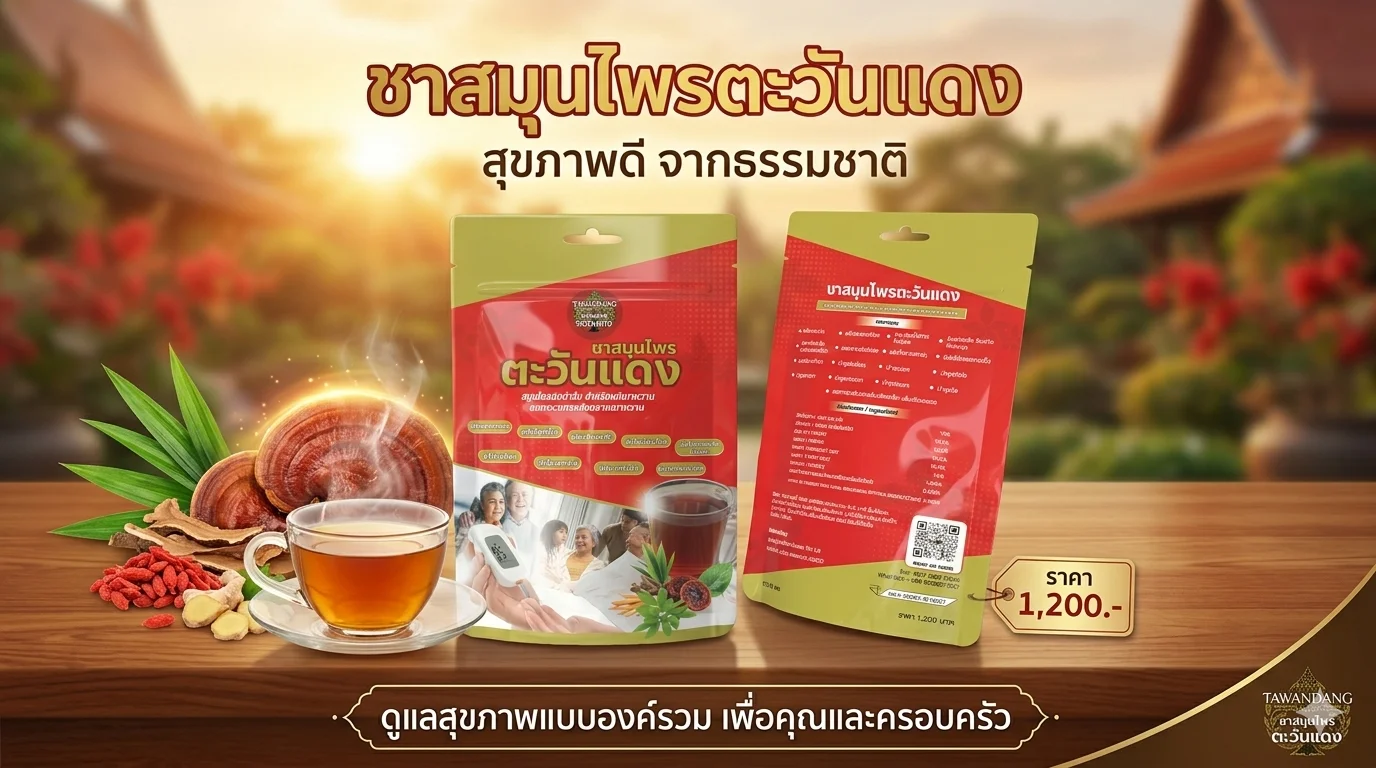 ชาสมุนไพรตะวันแดง